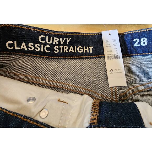 J Crew Curvy Classic Straight Jeans in Resin Rinse 28 NEW - Picture 3 of 11